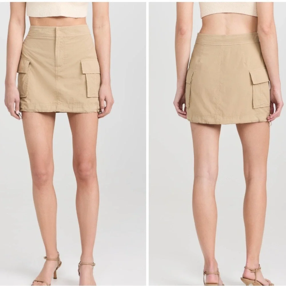 RAILS Women Size 8 Olive Jaycee Khaki Cargo Mini Skirt Academia Lightweight‎